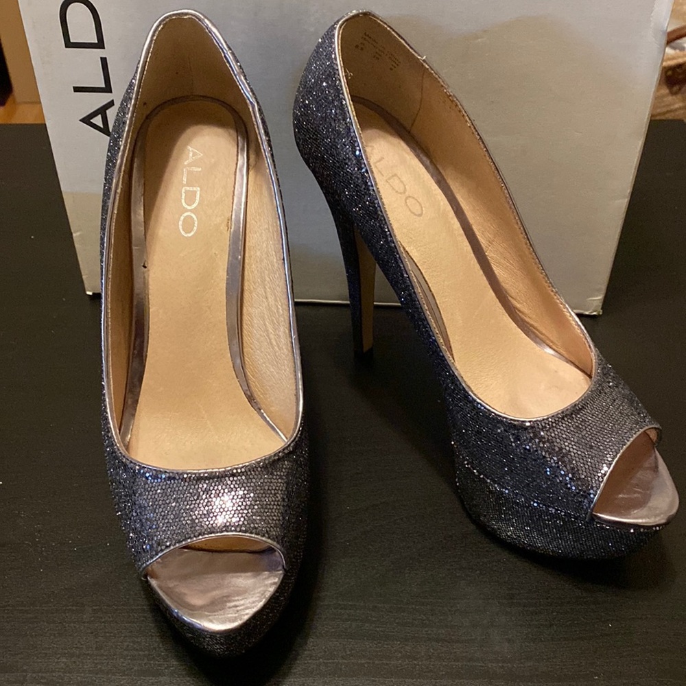 Aldo Berthina glitter platform shoes